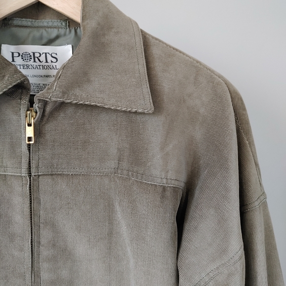 Ports International Set Corduroy Pants and Jacket Pantsuit Size Small Sage Green - Picture 12 of 16